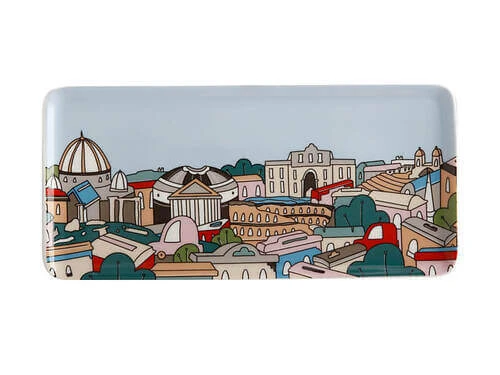 Megan McKean Cities Rectangular Plate 25x12cm Rome Gift Boxed 5 Megan McKean Cities Rectangular Plate 25x12cm Rome Gift Boxed - Image 3