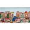 Megan McKean Cities Rectangle Plate 25x12cm Amsterdam Gift Boxed -The Galley store kl0153