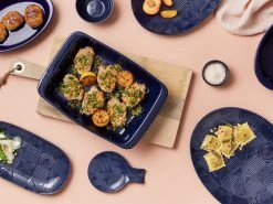 Arc Oblong Platter 33x18cm Indigo Blue Gift Boxed -The Galley store maxwell williams arc indigo group 800x600