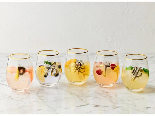 The Letterettes Stemless Glass 500ML K Gift Boxed"" 4 The Letterettes Stemless Glass 500ML K Gift Boxed"" - Image 2