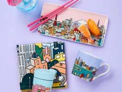 Megan McKean Cities Rectangle Plate 25x12cm Venice Gift Boxed -The Galley store maxwell williams megan mckean cities 01 sep28 1 4