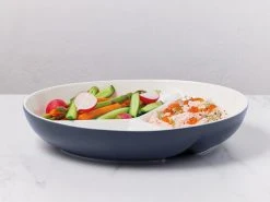 Mezze Divided Platter 32cm Denim Gift Boxed -The Galley store maxwell williams mezze divider 32 denim 800x600
