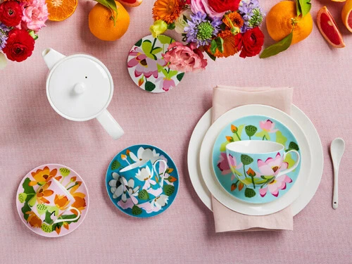 Royal Botanic Gardens Victoria Lotus Cup & Saucer 240ML Mint Gift Boxed 4 Royal Botanic Gardens Victoria Lotus Cup & Saucer 240ML Mint Gift Boxed - Image 2