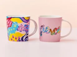 Kasey Rainbow Be Fierce Mug Set Of 2 380ML Fierce Gift Boxed -The Galley store ss22 website maxwell williams kaseyrainbow befierce mugs fierce