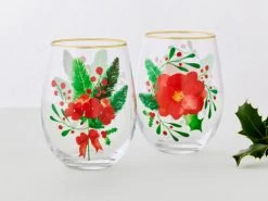 Mistletoe Stemless Glass 500ML Set Of 2 Gift Boxed 7 Mistletoe Stemless Glass 500ML Set Of 2 Gift Boxed -The Galley store ss22 website maxwell williams mistletoe glasses 1 1