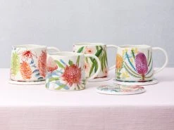 Royal Botanic Gardens Native Blooms Mug 350ML Waratah -The Galley store ss22 website maxwell williams rbgv nativeblooms mugs 4